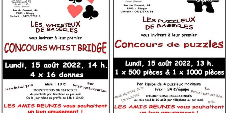 image - Concours de puzzles et concours de whist bridgé