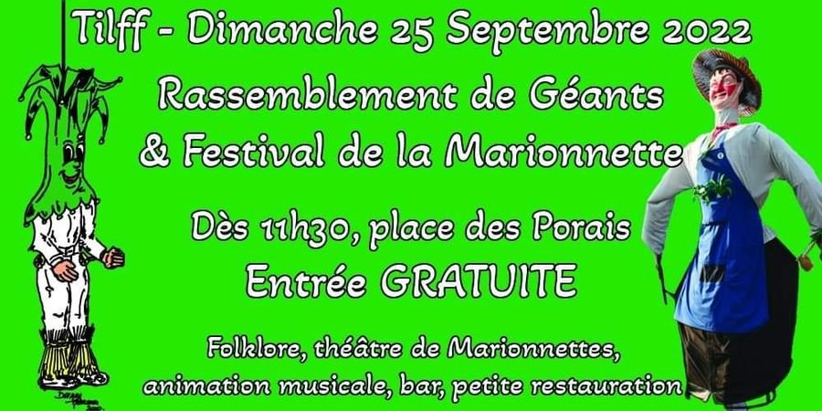 image - 16 ème Rassemblement de Géants et  5ème Festival de la Marionnette