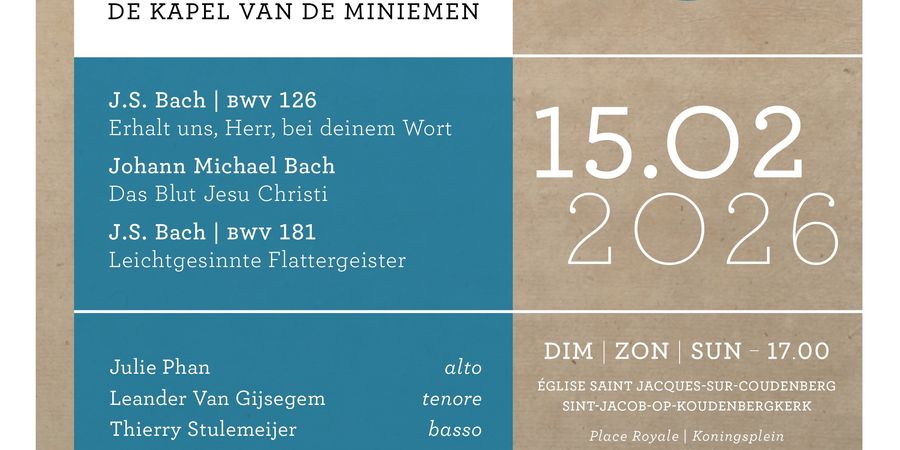 image - Concert de Bach - La Chapelle des Minimes