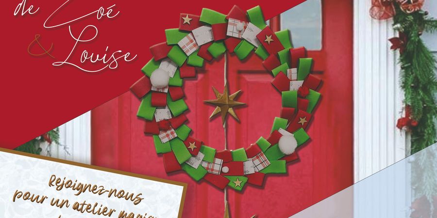 image - Les ateliers de Zoé et Louise : crée ta couronne de Noël !