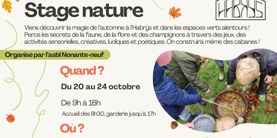image - Stage nature pour enfants à l’Habrÿs