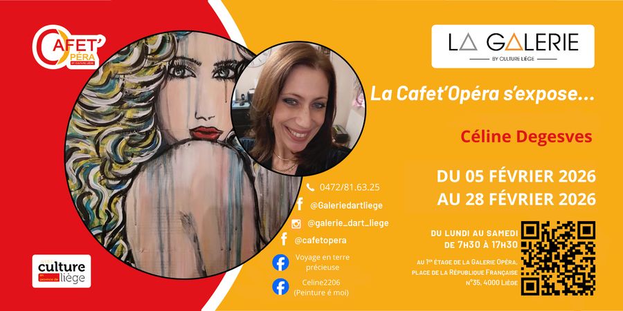 image - La Cafet'Opéra aussi s’expose en février avec Céline Degesves