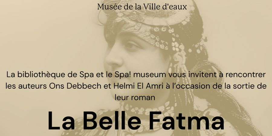 image - Exposition, présentation et dédicace du roman La Belle Fatma, à la bibliothèque de Spa