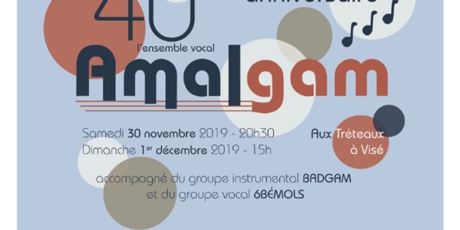 image - L'Ensemble vocal Amalgam fête ses 40 ans