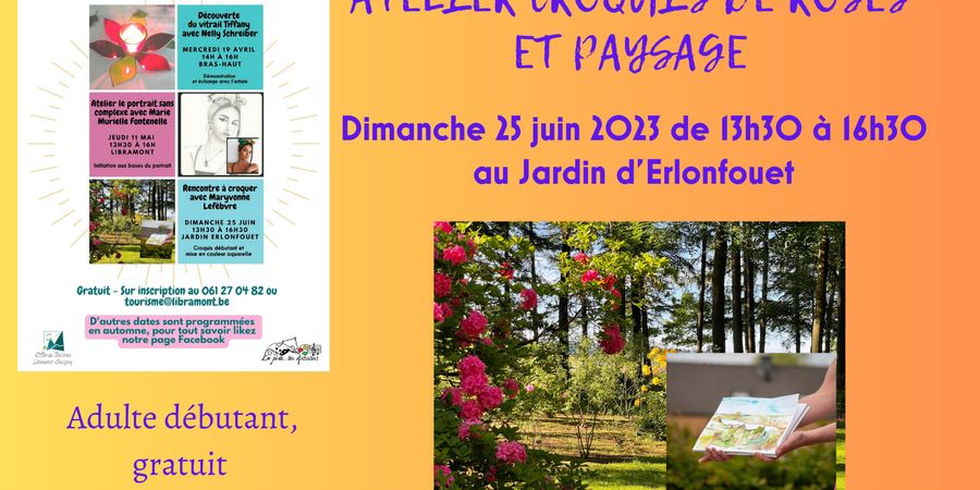 image - Rencontre à croquer au Jardin d'Erlonfouet avec Maryvonne Lefèbvre