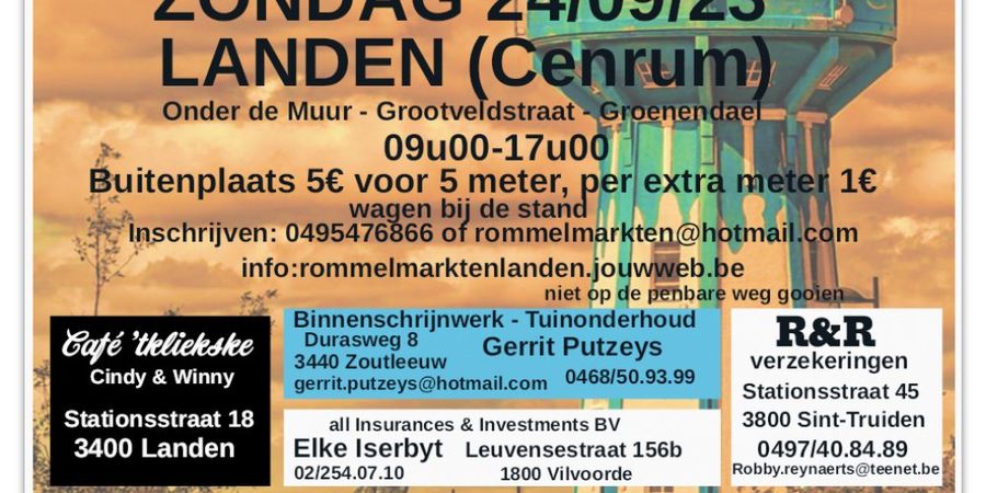 image - Rommelmarkt Landen Centrum